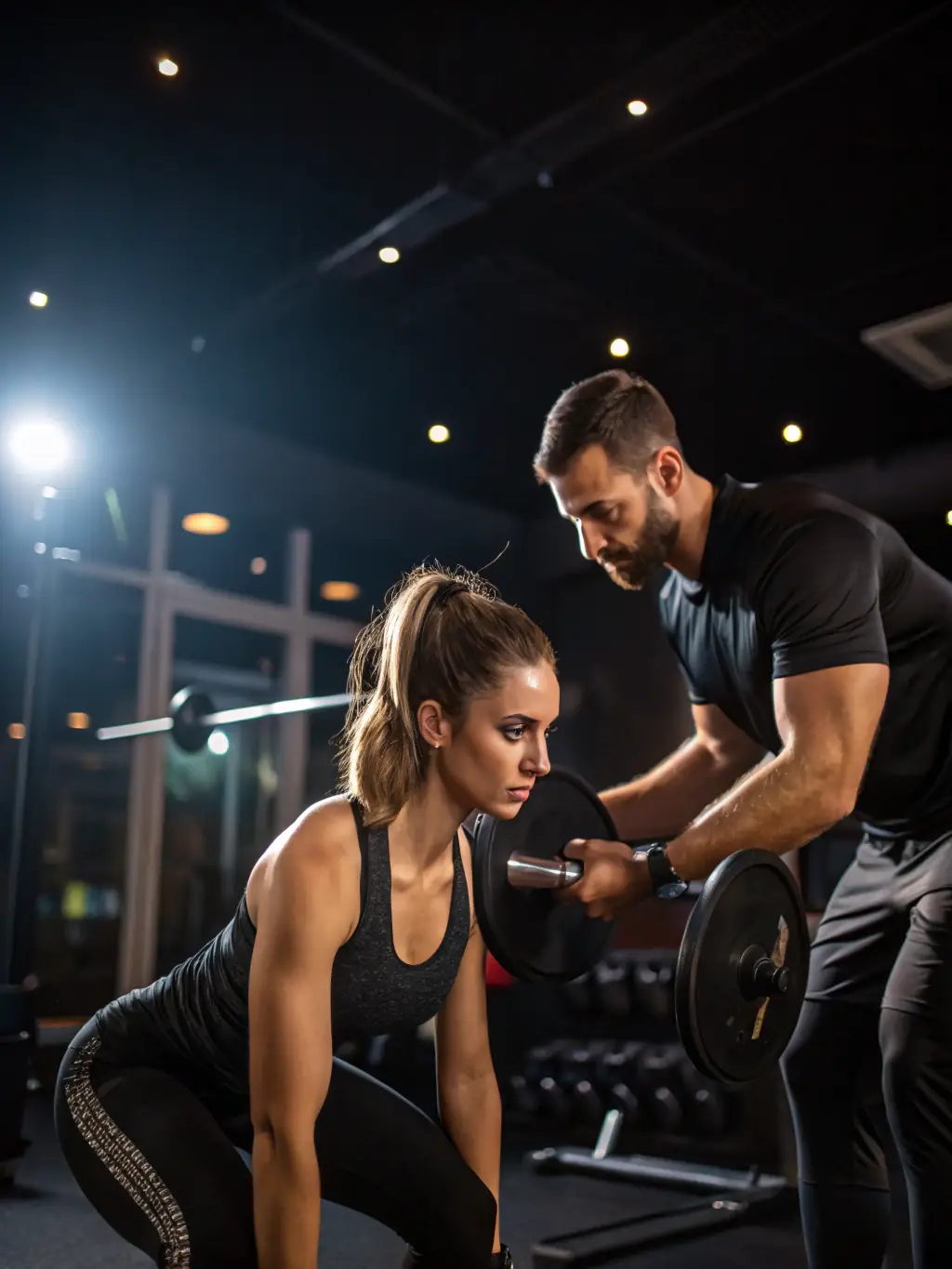 A focused athlete receiving personalized coaching during a training session, emphasizing the benefits of tailored guidance and support.